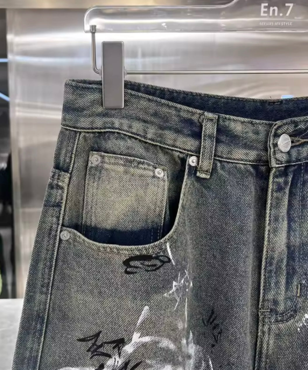 eclipse graffiti denim