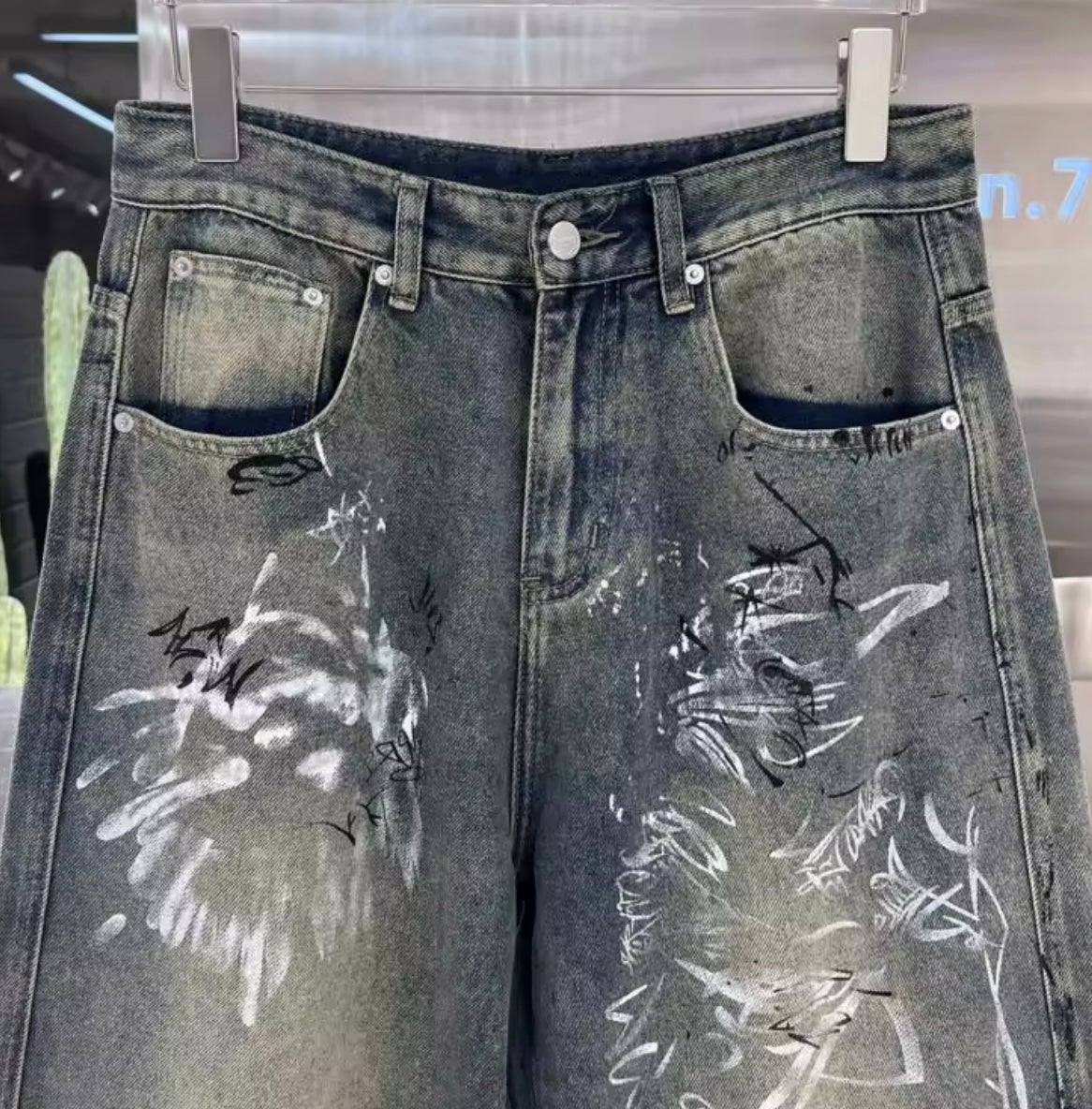 eclipse graffiti denim