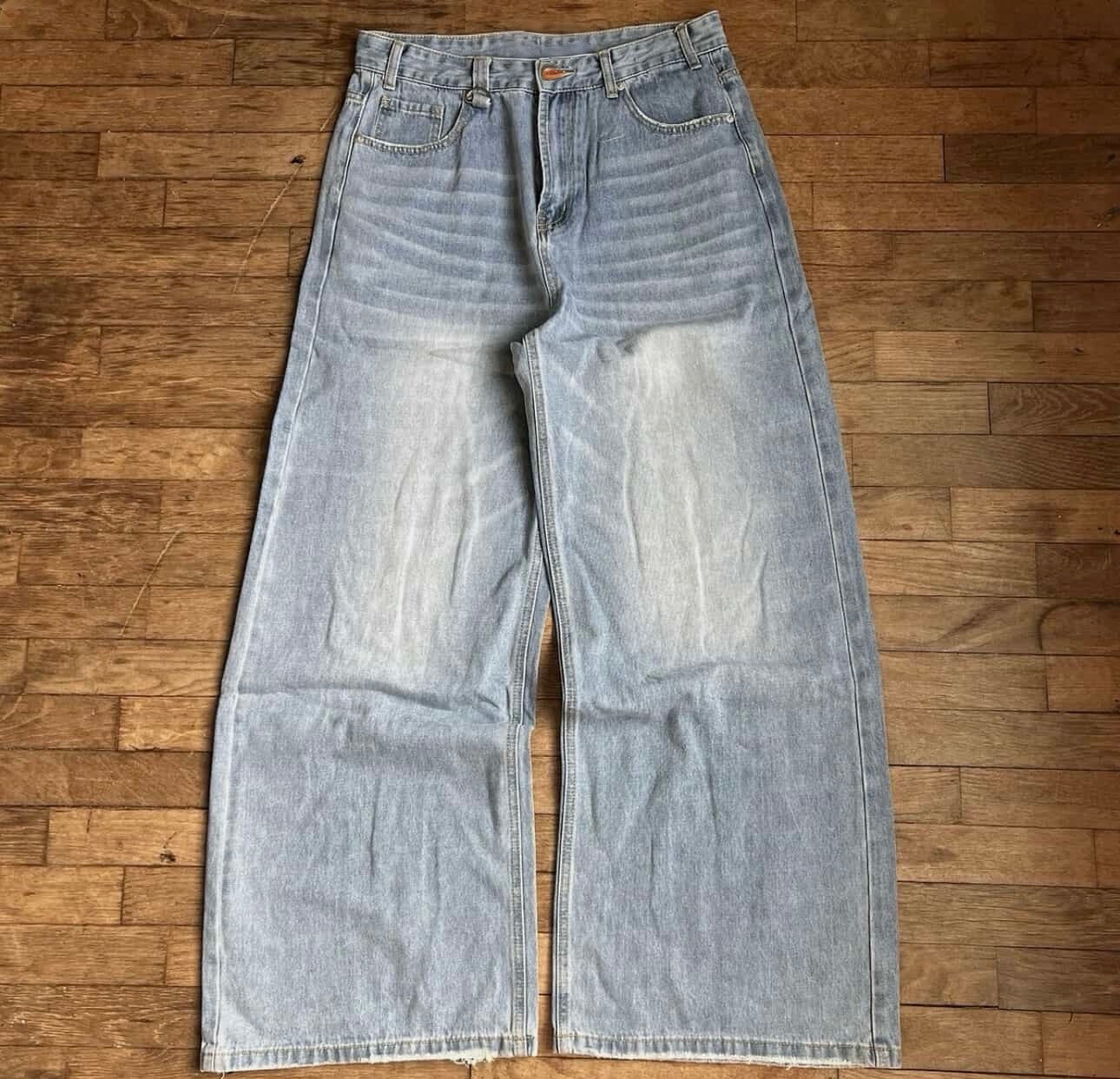 icy blue washed denim