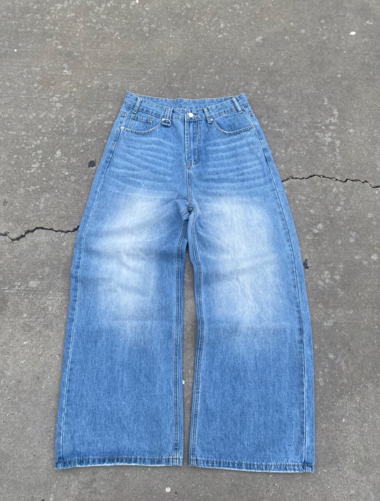 light blue washed denim