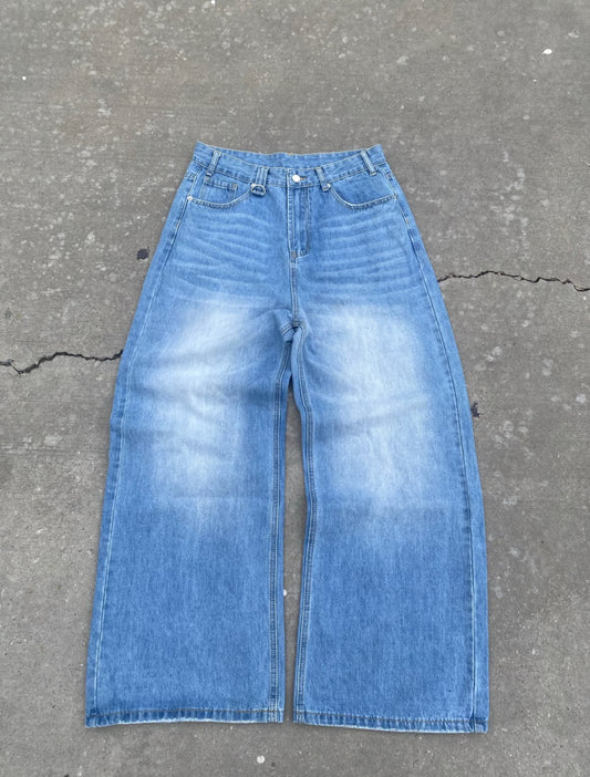 light blue washed denim