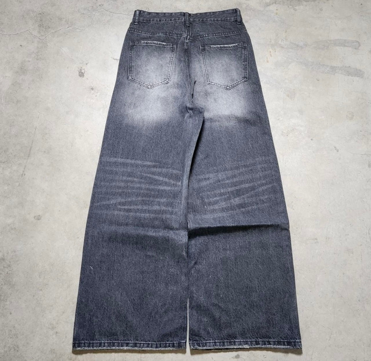 charcoal washed denim